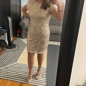 Vince Camuto Sequin Art Deco Dress